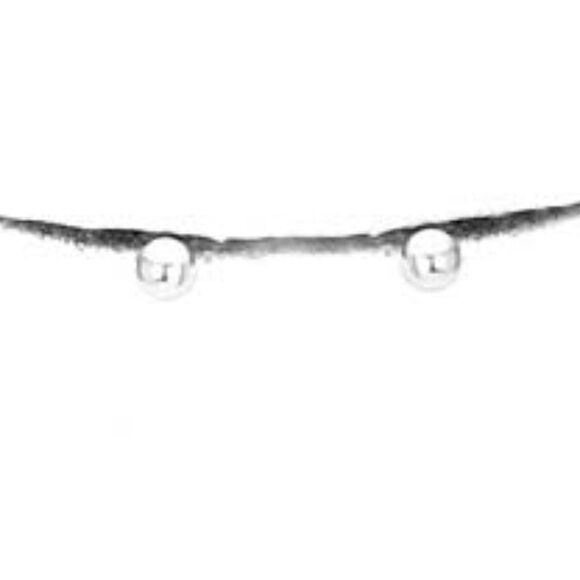 Silver Metal Chain Necklace Set NWT - Picture 3 of 7